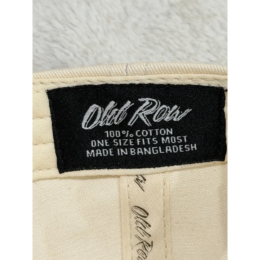NWT Old Row‎ Flocked Up Rope Hat Ivory Trucker Snapback Cap Hunting